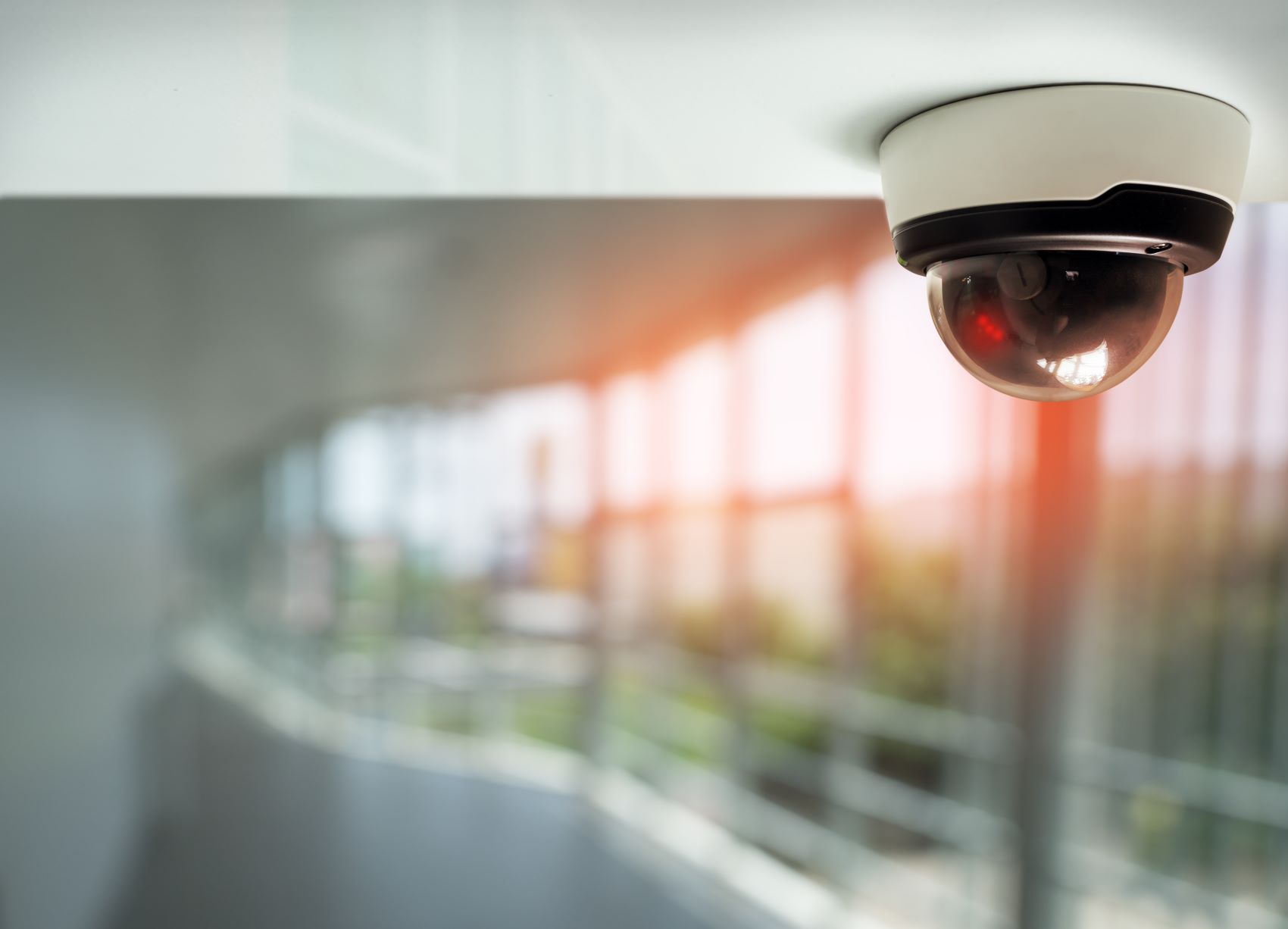 cloud-based security camera in a building